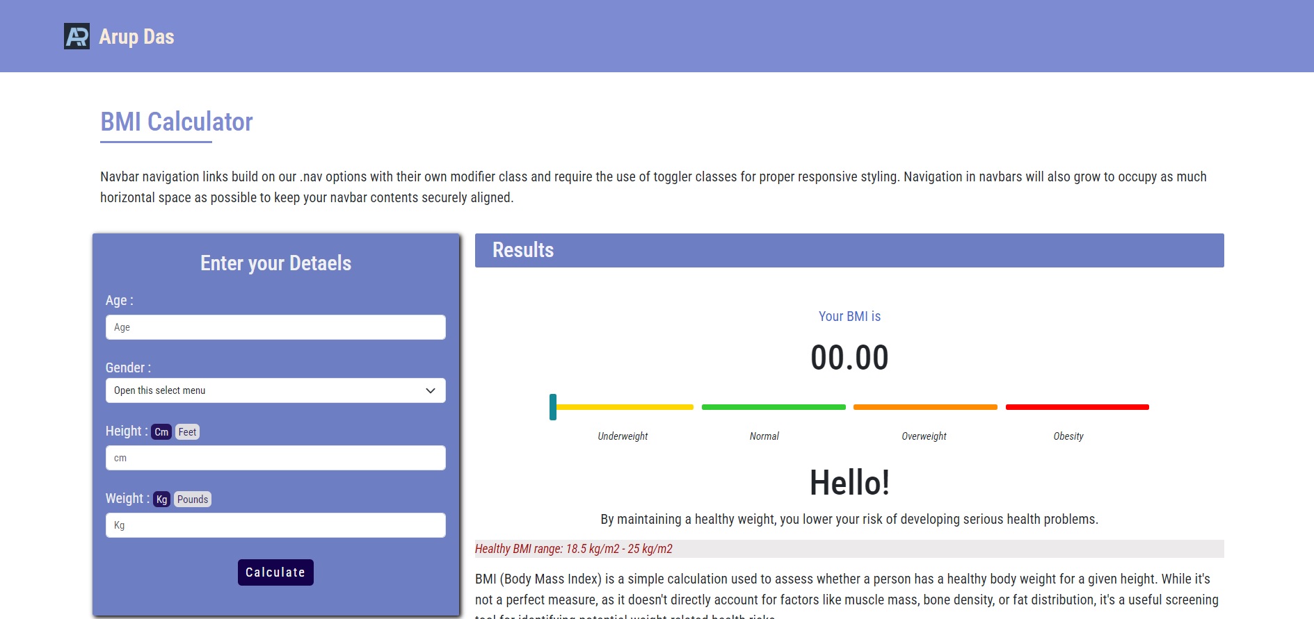 BMI Calculator Img